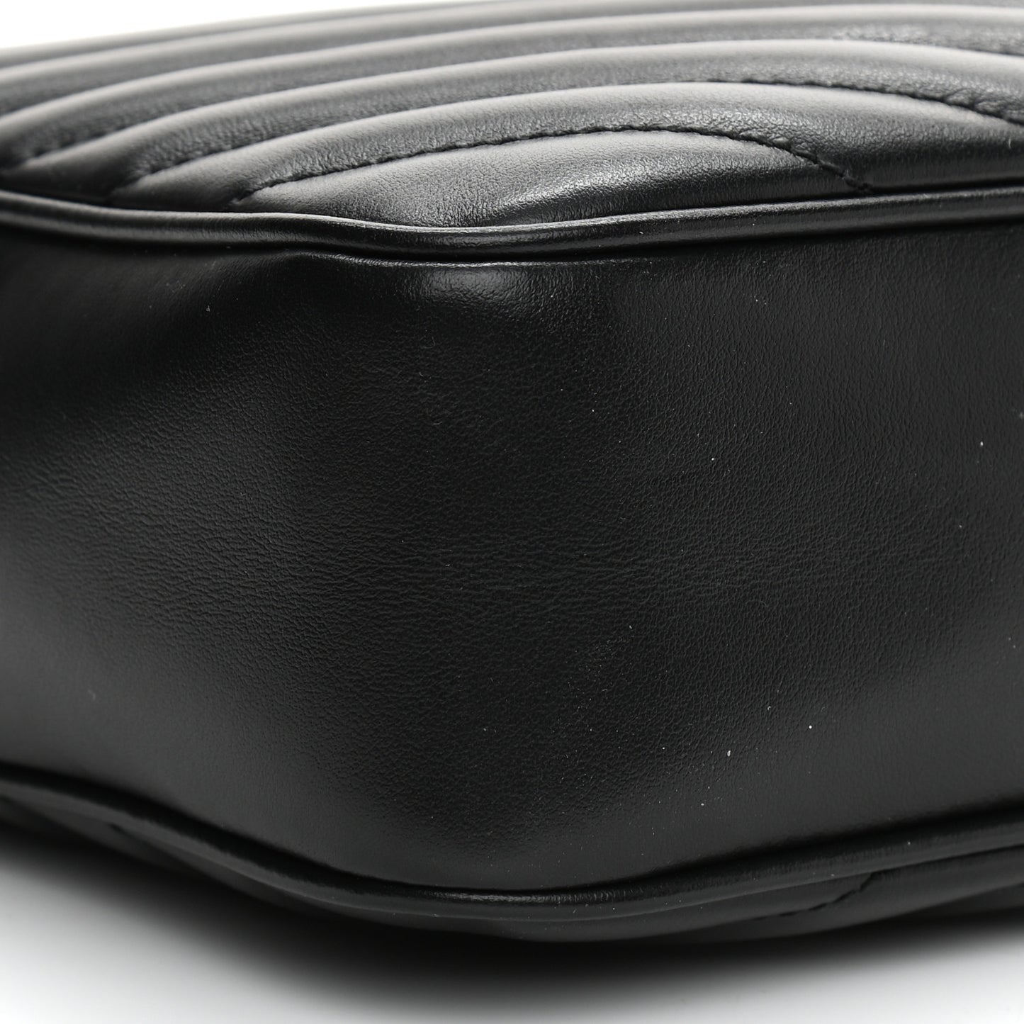 Calfskin Matelasse Monogram Lou Camera Bag Black