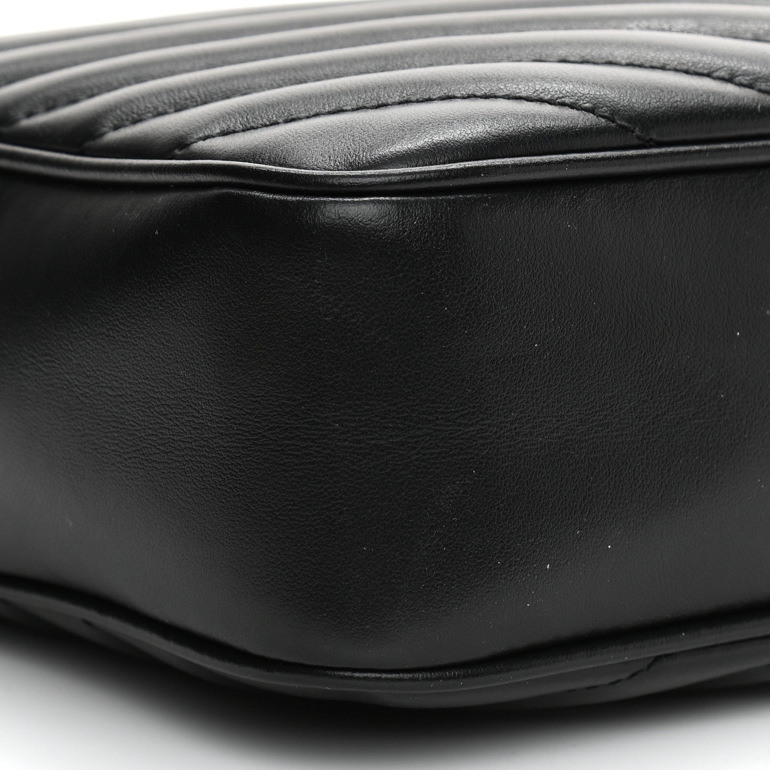 Saint Laurent Calfskin Matelasse Monogram Lou Camera Bag Black 9 of 12