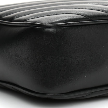 Saint Laurent Calfskin Matelasse Monogram Lou Camera Bag Black 9 of 12
