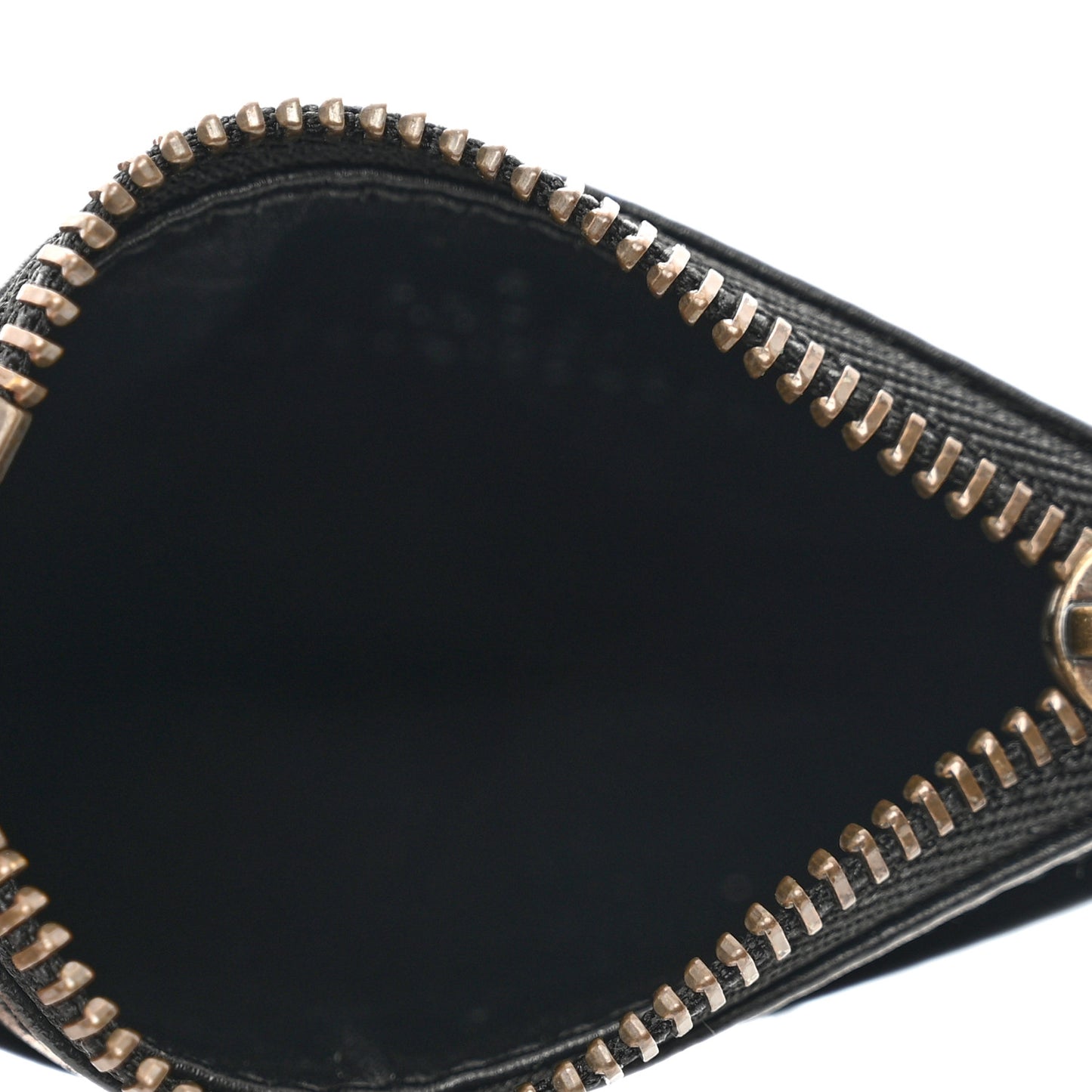 Calfskin Matelasse Chevron GG Marmont Key Case Card Holder Black