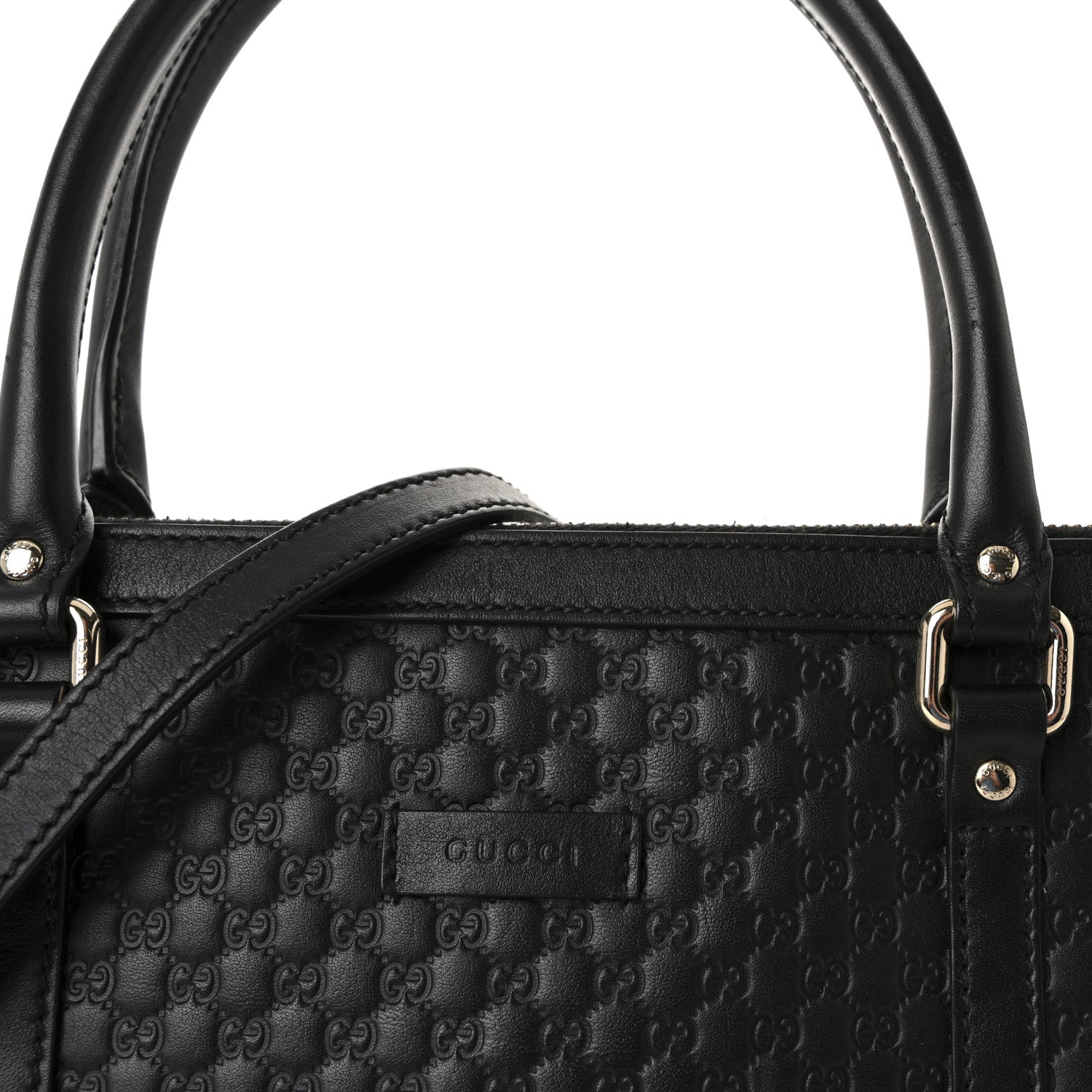 Gucci Soft Microguccissima Small Zippered Satchel Black 8 of 10