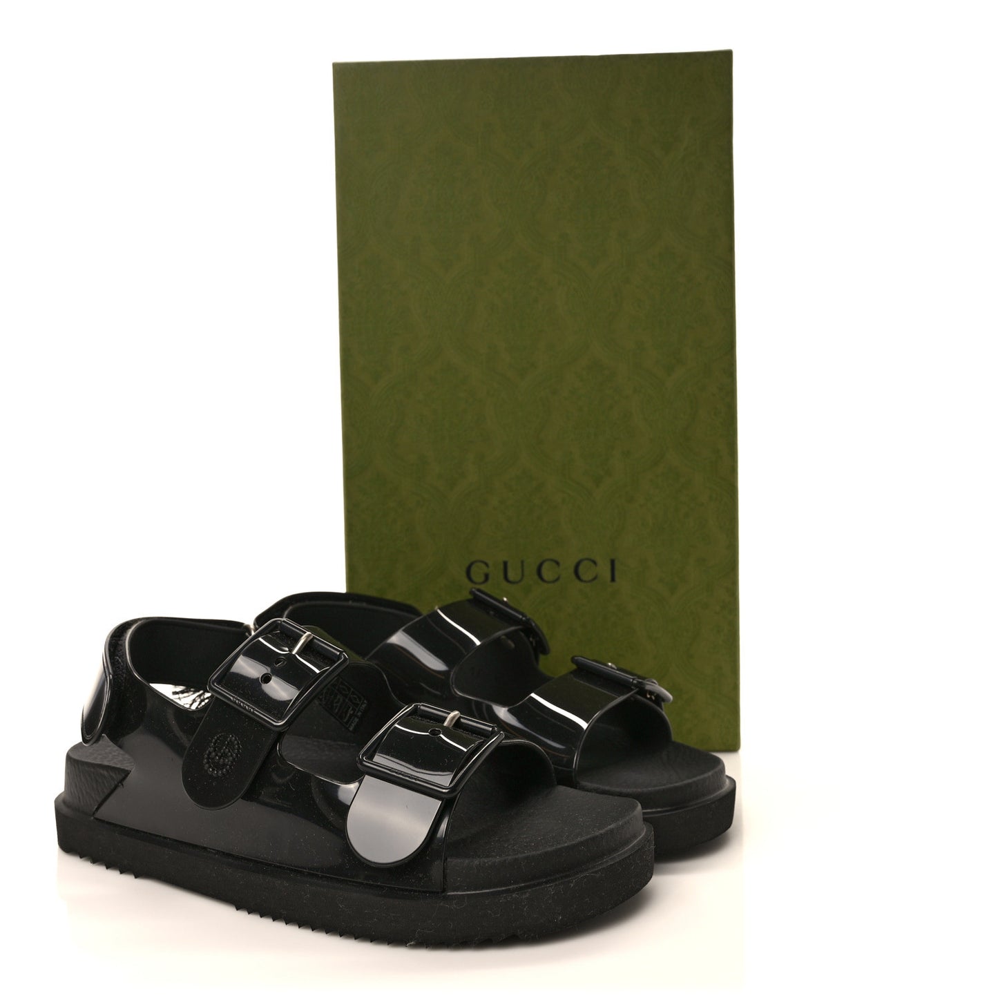 Rubber Mini Double G Womens Isla Dad Sandals 37 Black