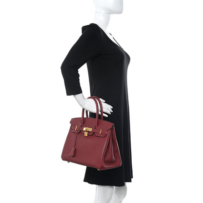 Hermes Veau Jonathan Birkin 30 Rouge Vif 2 of 11