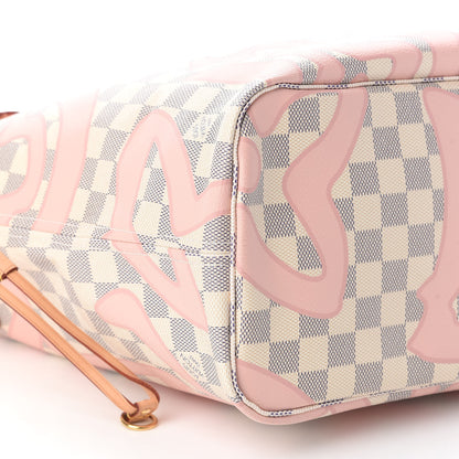 Louis Vuitton Damier Azur Tahitienne Neverfull MM 9 of 10