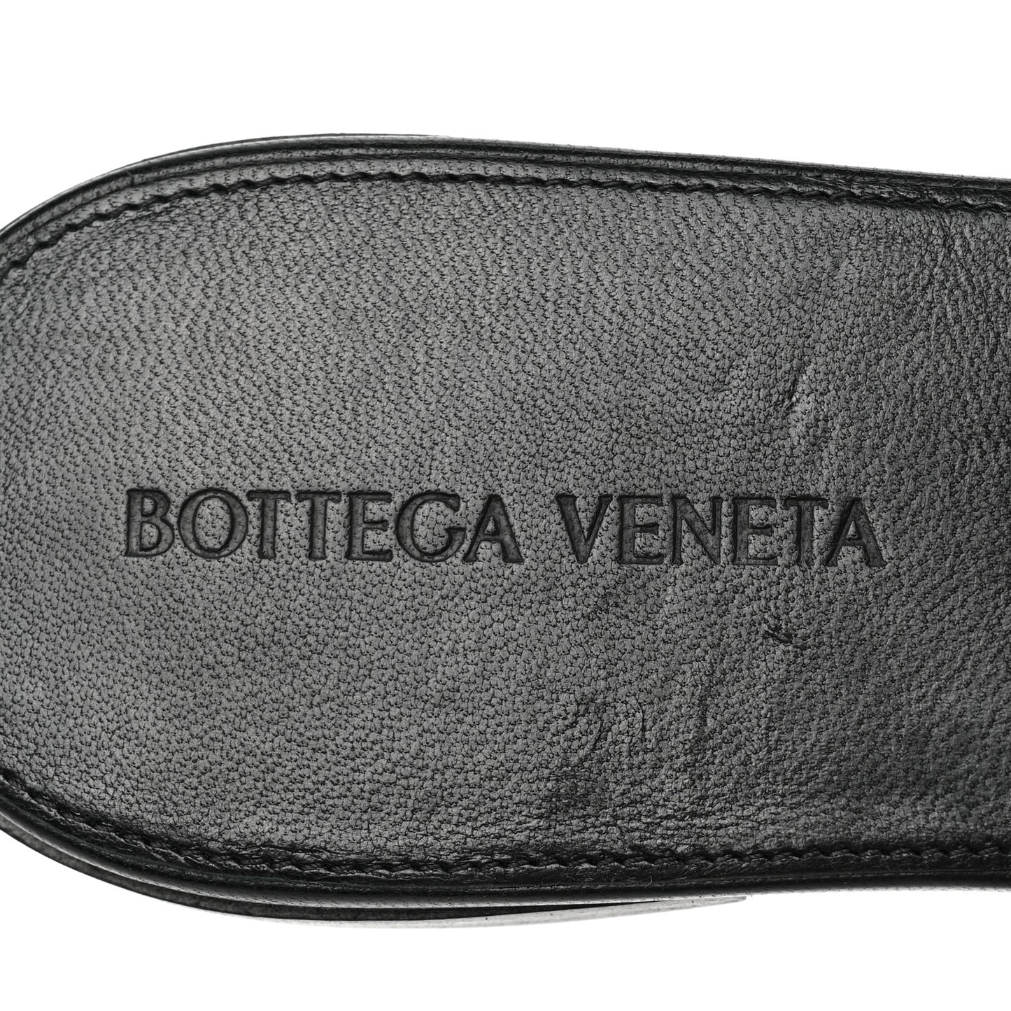 Nappa Quilted Rubber Lido Flat Sandals 39.5 Black