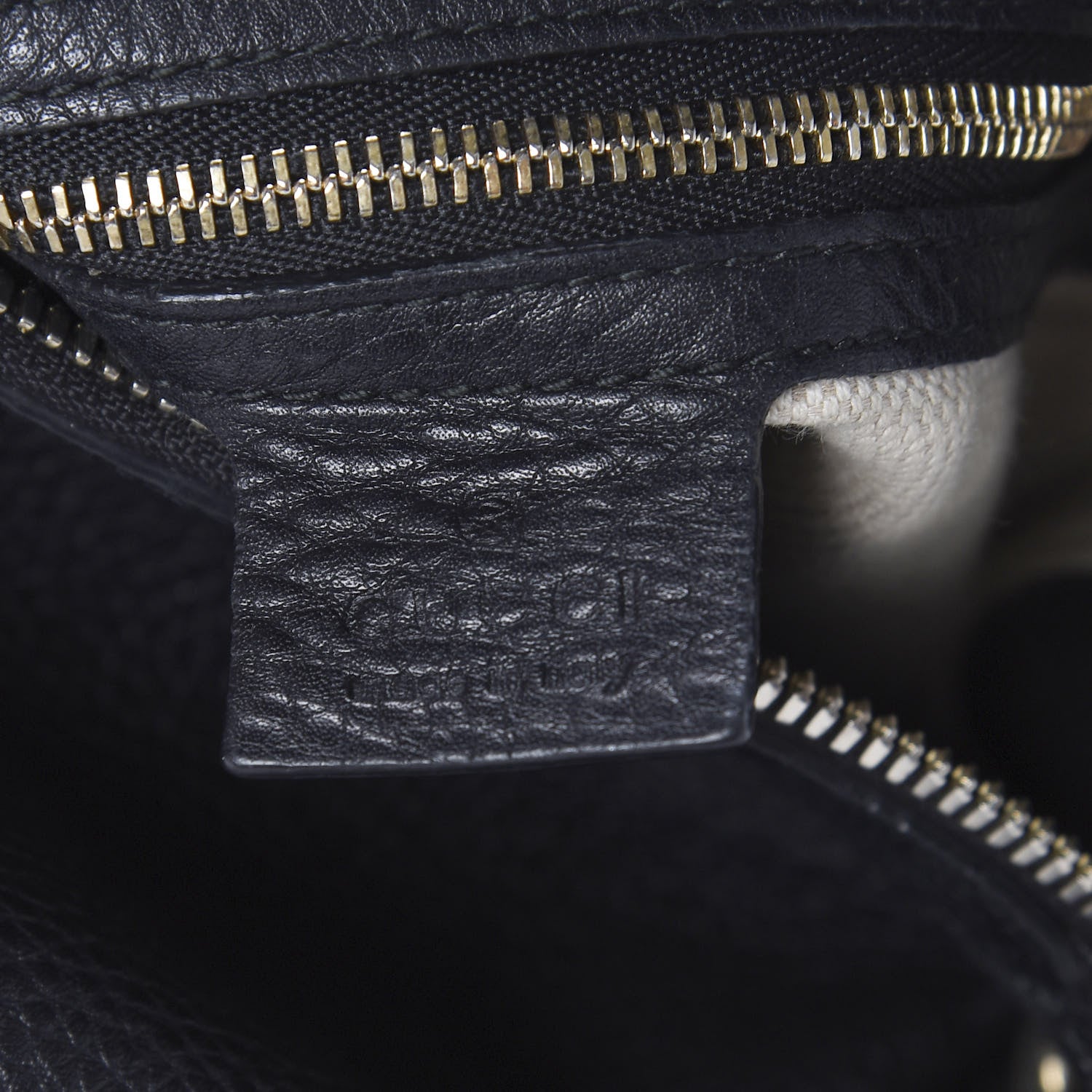 Gucci Pebbled Calfskin Large Soho Hobo Black 5 of 11