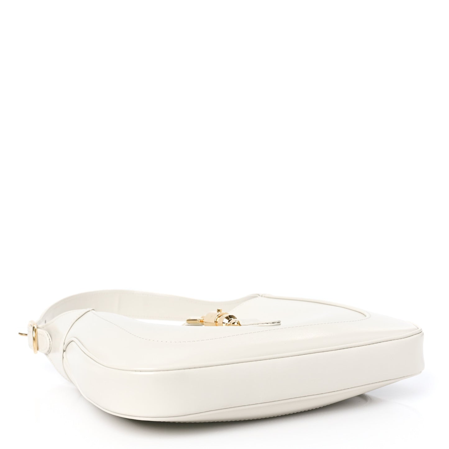 Boarded Dyana Lux Calfskin Small Jackie 1961 Hobo Mystic White