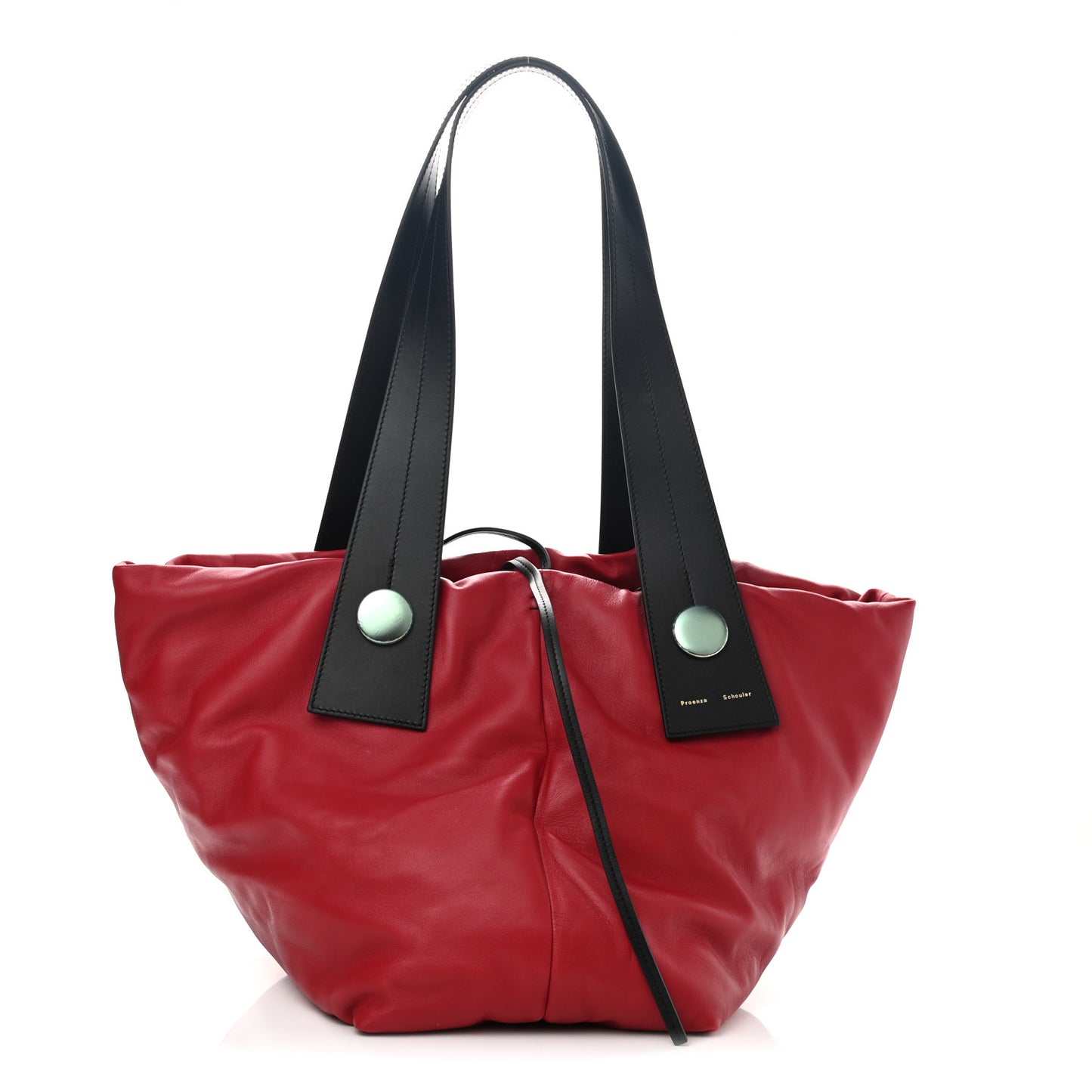 Lambskin Large Puffy Tobo Tote Red