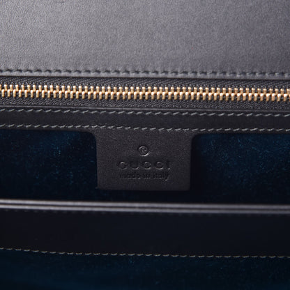 Gucci Suede Patent GG Web Medium Ophidia Chain Shoulder Bag Black 5 of 6