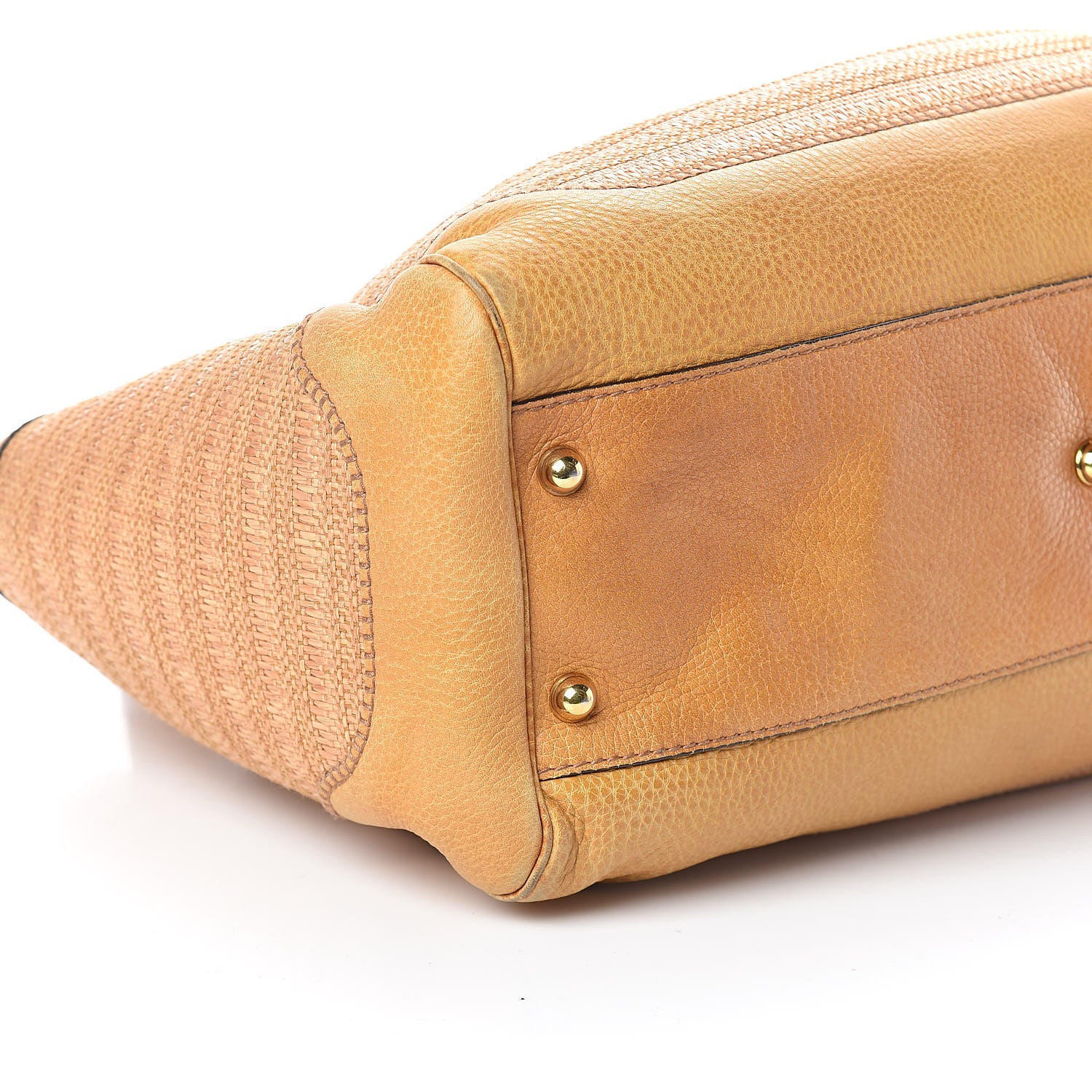 Gucci Straw Large New Pelham Shoulder Bag Tan 14 of 15
