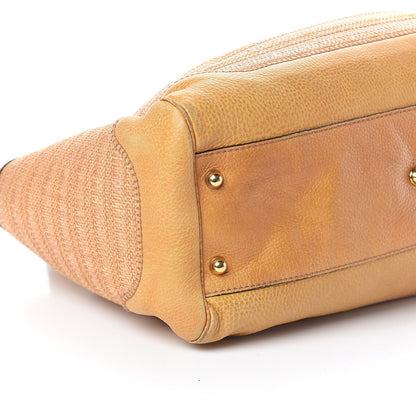 Gucci Straw Large New Pelham Shoulder Bag Tan 14 of 15
