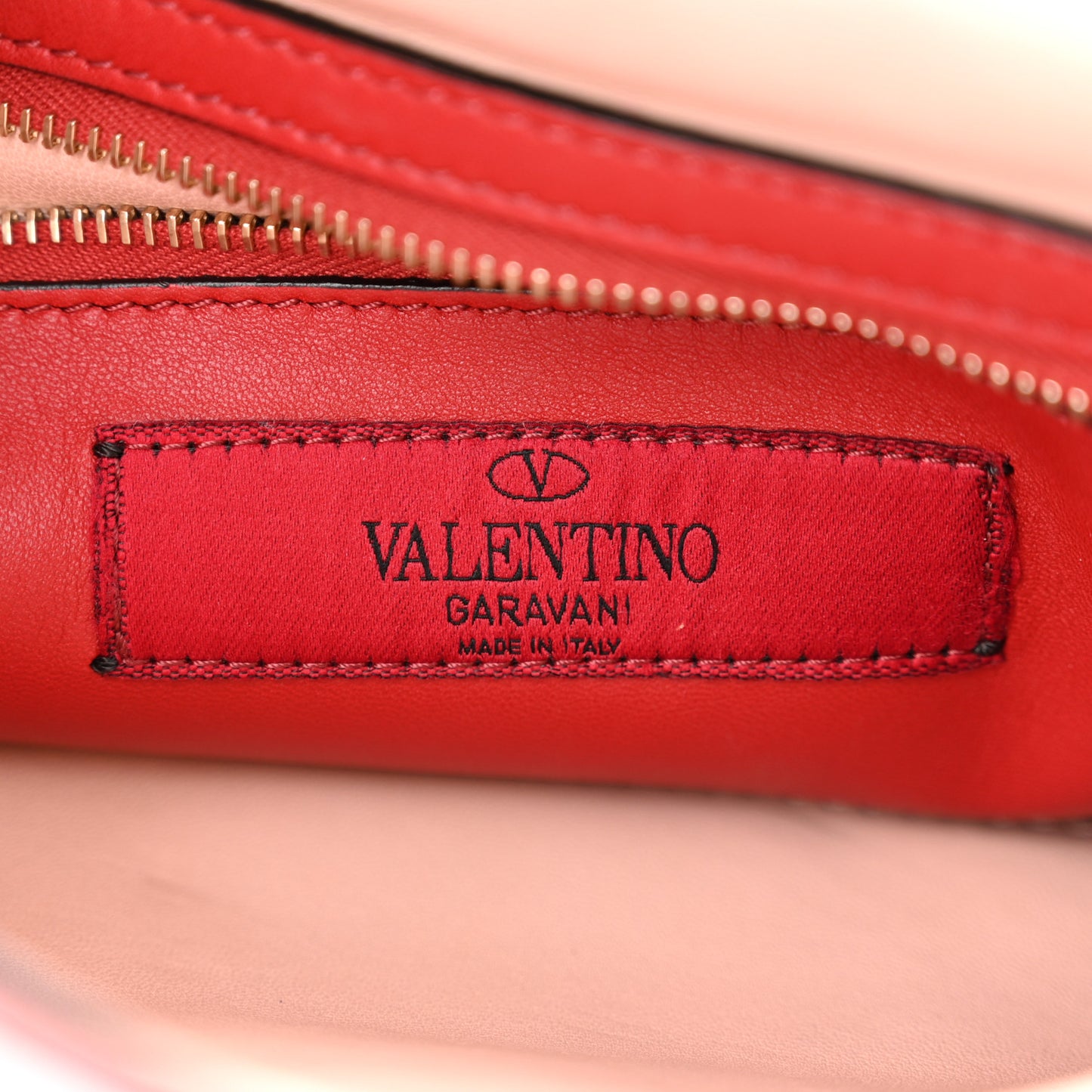Velvet Medium Rockstud Spike Shoulder Bag Water Rose