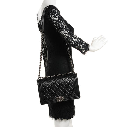 Chanel Calfskin Quilted New Medium Boy Flap Black 4 of 25