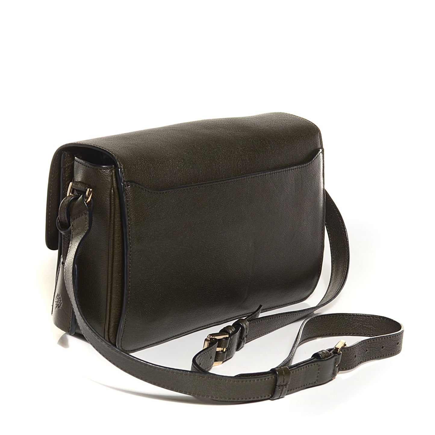 Silky Nappa Bayswater Shoulder Bag Evergreen