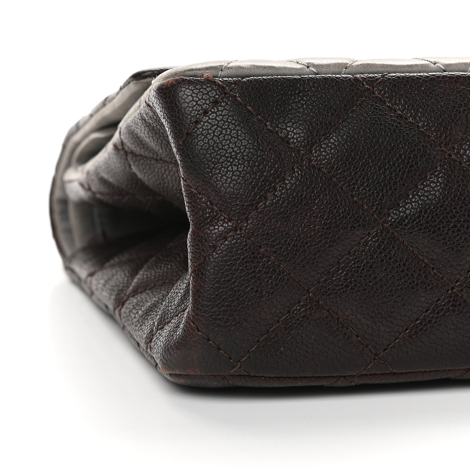 Chanel Caviar Iridescent Calfskin 2.55 Reissue 226 Flap Brown Grey 8 of 9
