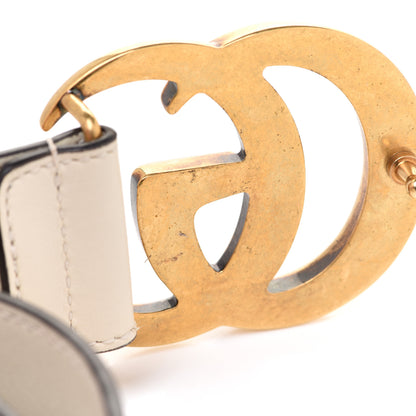 Gucci Calfskin Double G 40mm Belt 85 34 Mystic White 5 of 5
