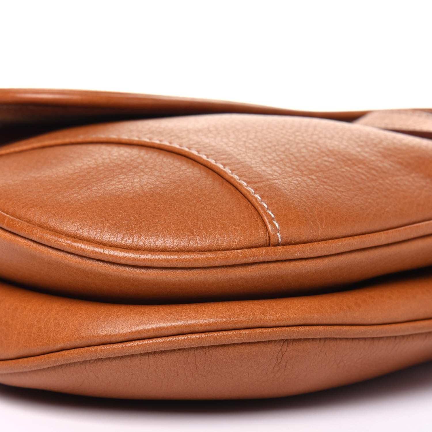 Christian Dior Calfskin Saddle Bag Tan 15 of 27