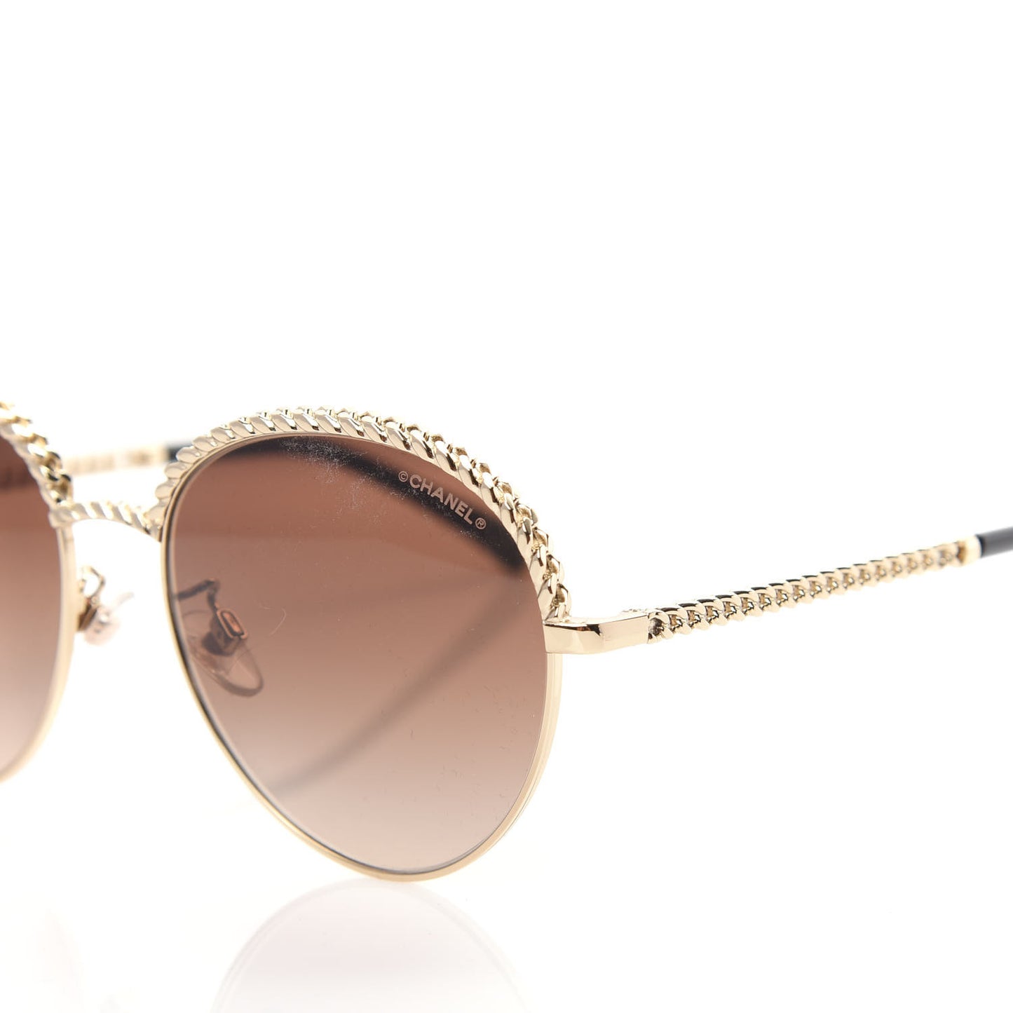 Chain Pantos Sunglasses 4242 Gold Brown