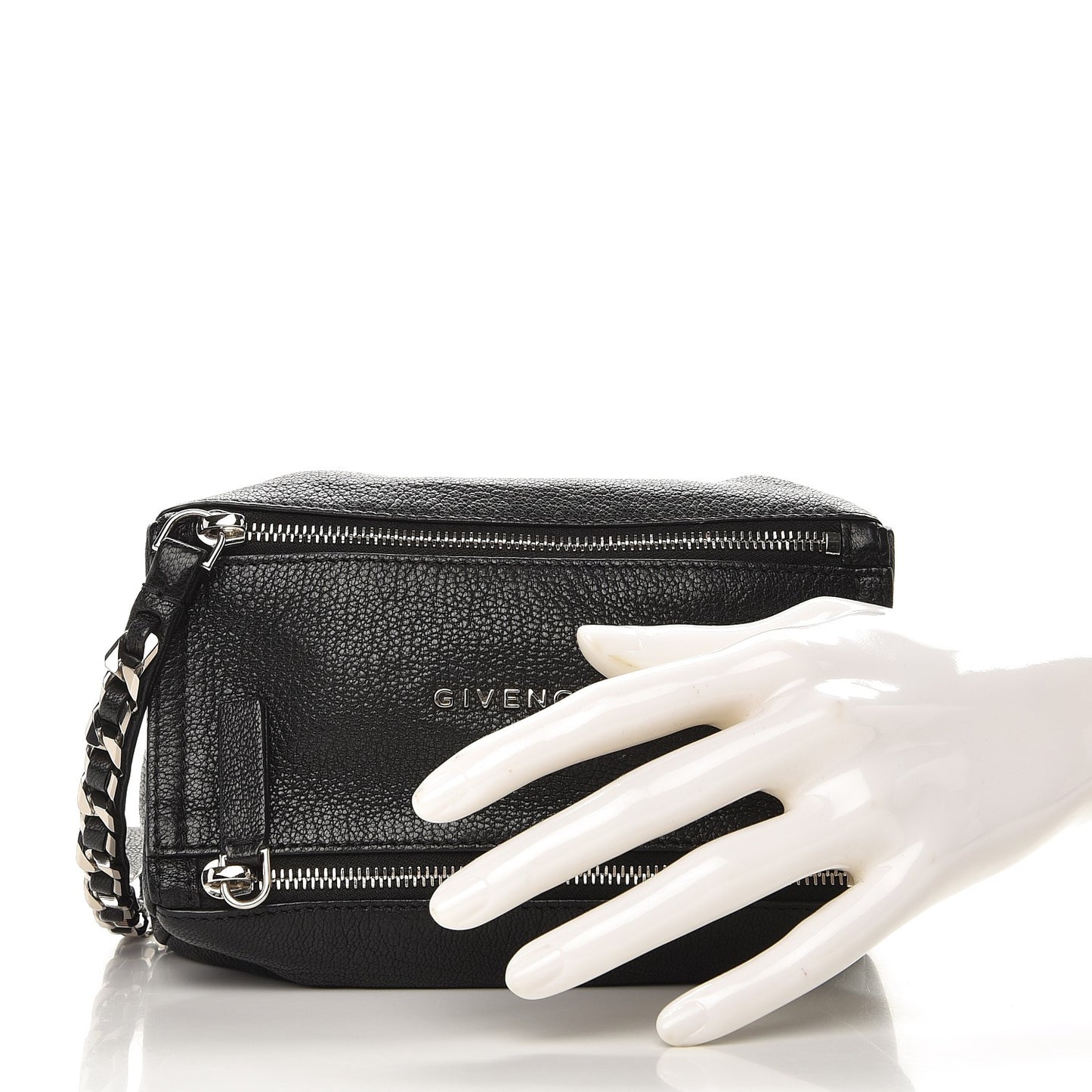 Sugar Goatskin Pandora Wristlet Black