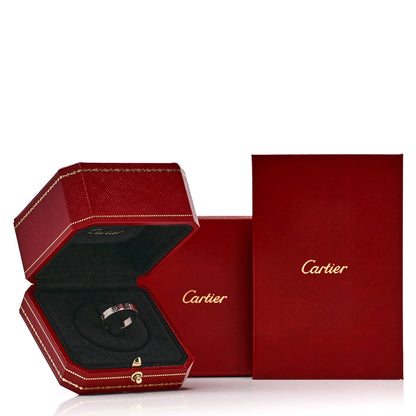 Cartier 18K White Gold 5.5mm LOVE Ring 55 7.25 6 of 6