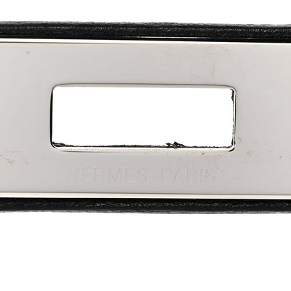 Hermes Swift Kelly Cut Clutch Pochette Black 26 of 29
