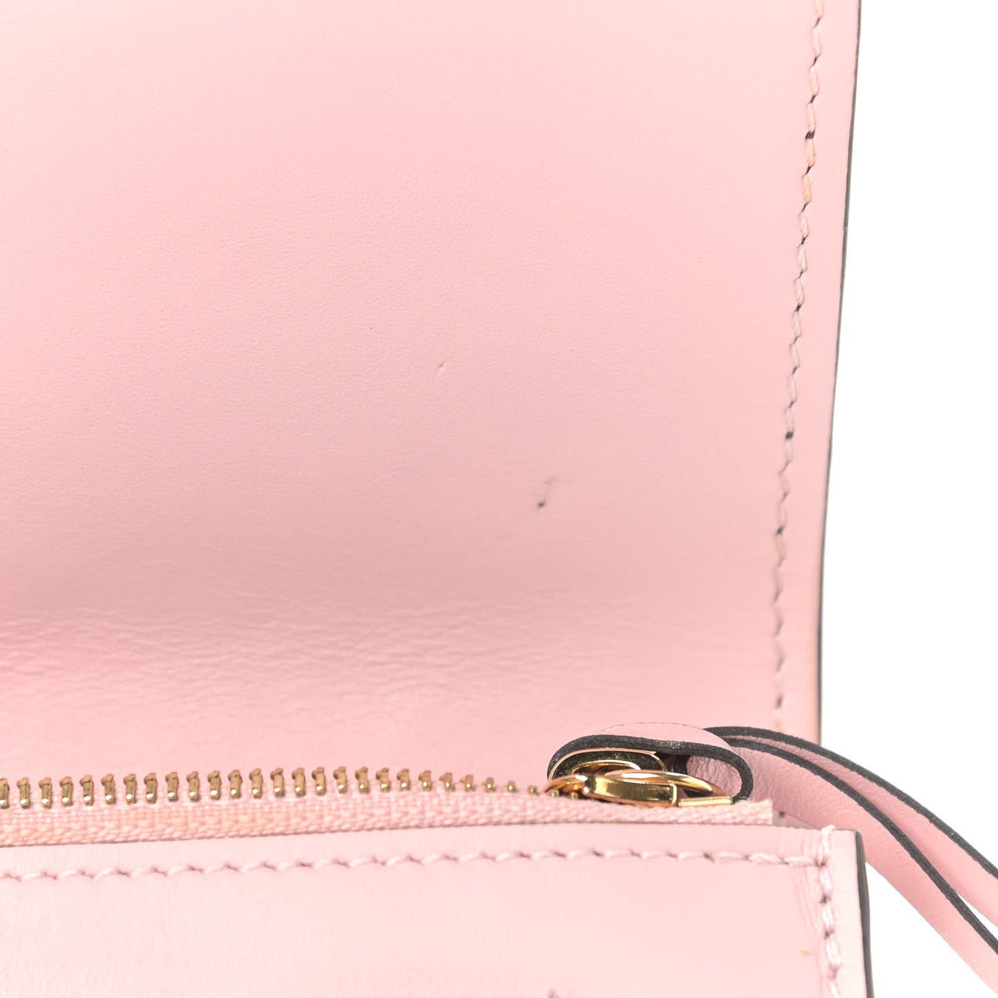 Monogram Flore Chain Wallet Rose Ballerine