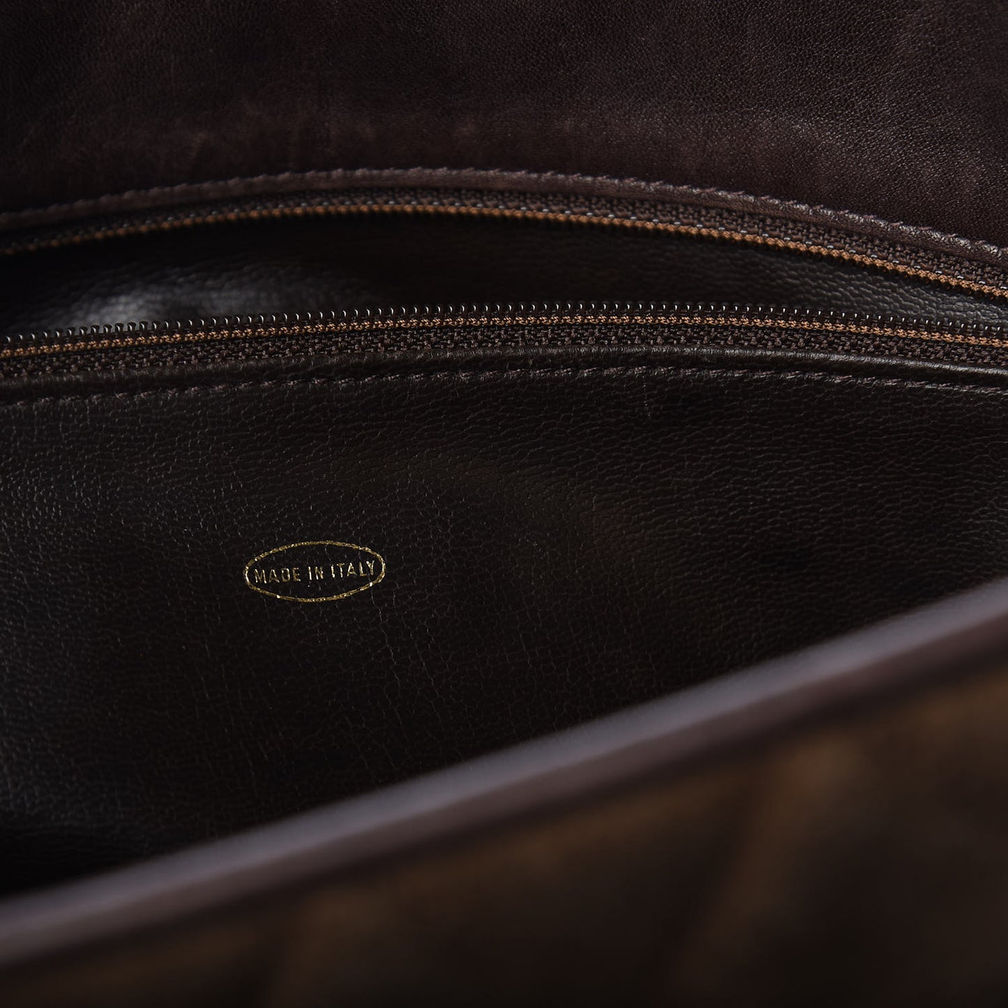 Suede Quilted Tote Bag Brown
