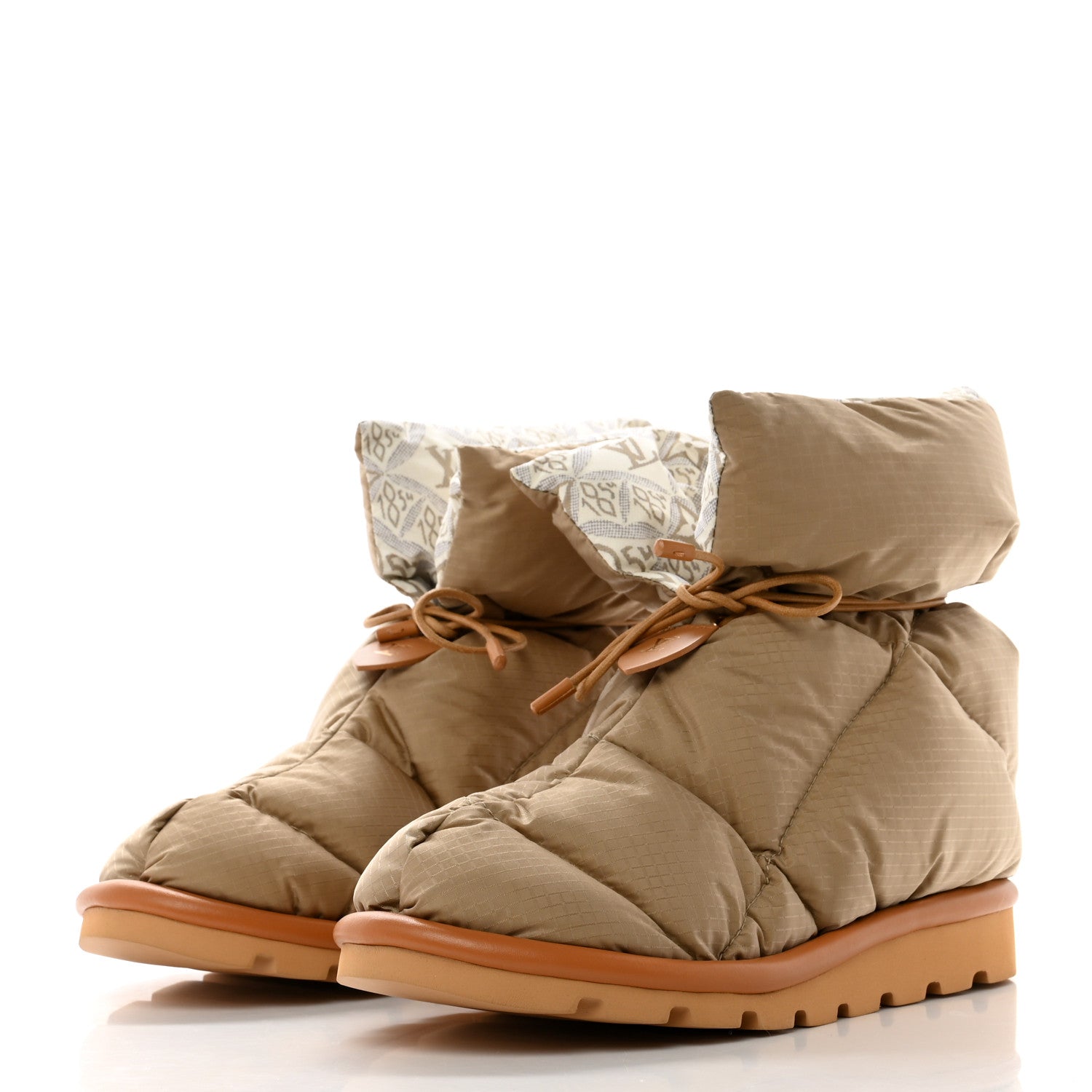 Louis Vuitton Nylon Since 1854 Pillow Comfort Ankle Boot 39 Beige 3 of 8
