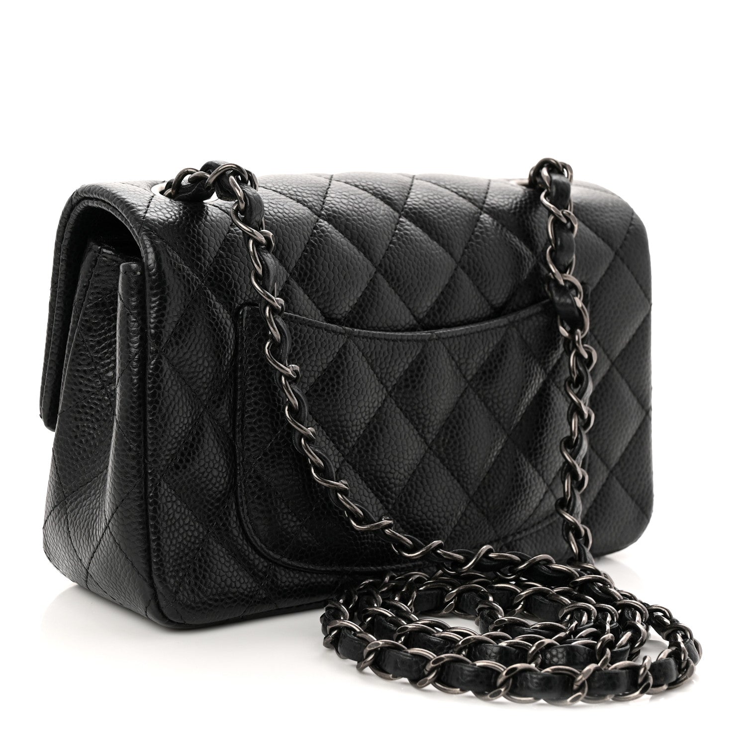 Chanel Caviar Quilted Mini Rectangular Flap Black 2 of 10