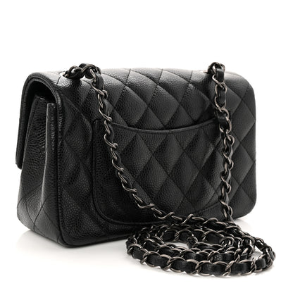 Chanel Caviar Quilted Mini Rectangular Flap Black 2 of 10