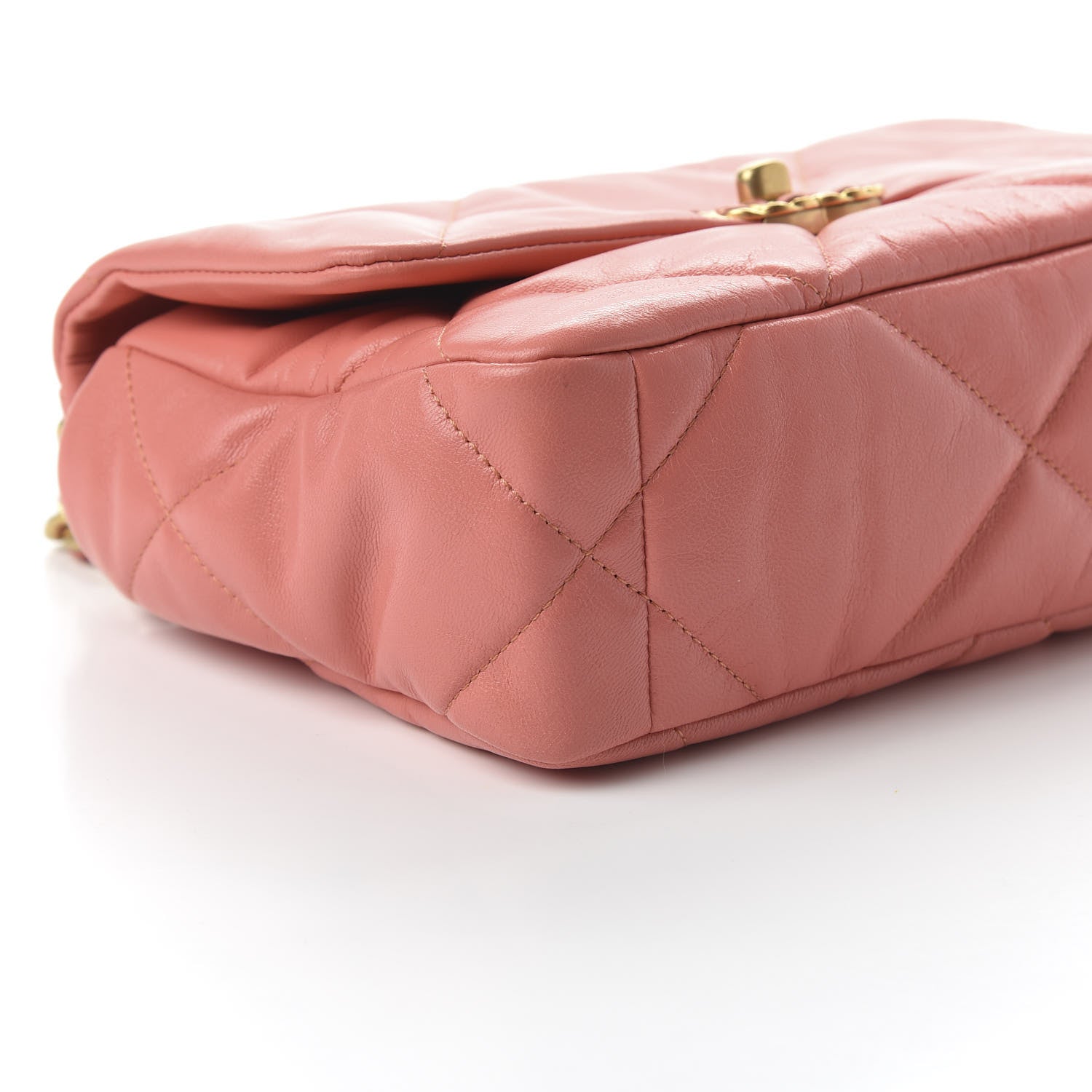 Chanel Goatskin Quilted Medium 19 Flap Pink 6 of 11