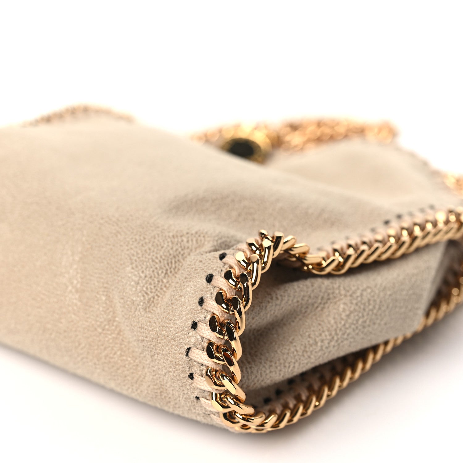 Stella McCartney Shaggy Deer Tiny Falabella Fold Over Cream 9 of 9