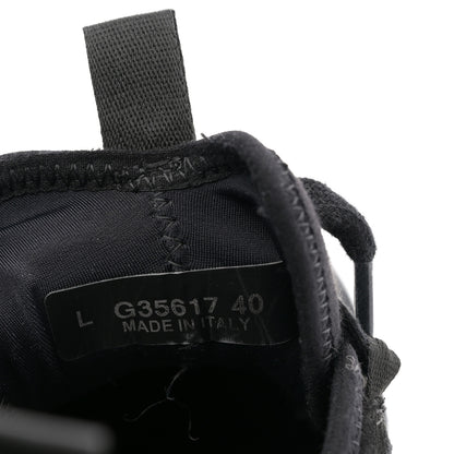 Chanel Velvet Calfskin Mixed Fibers CC Sneakers 40 Black 10 of 12