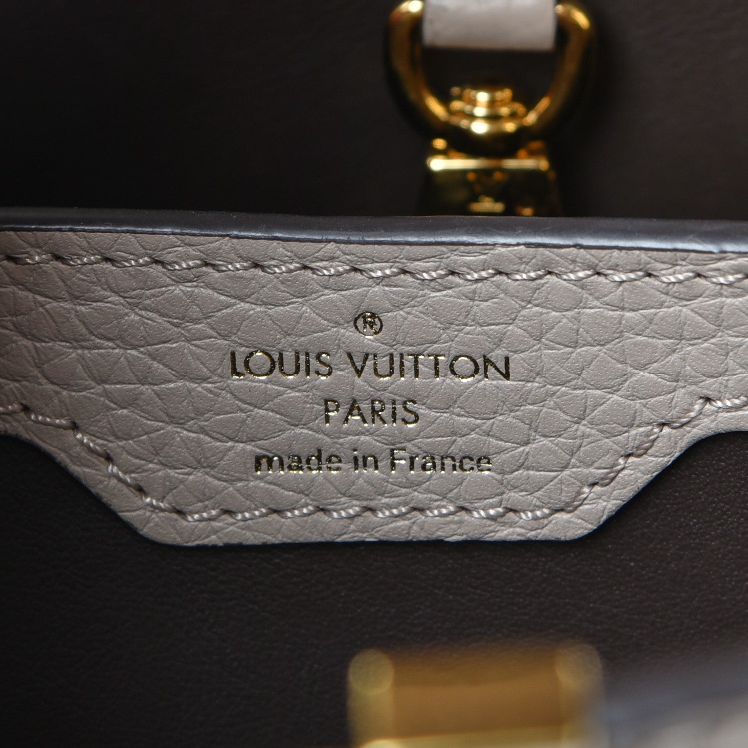 Louis Vuitton Taurillon Capucines PM Galet 7 of 8