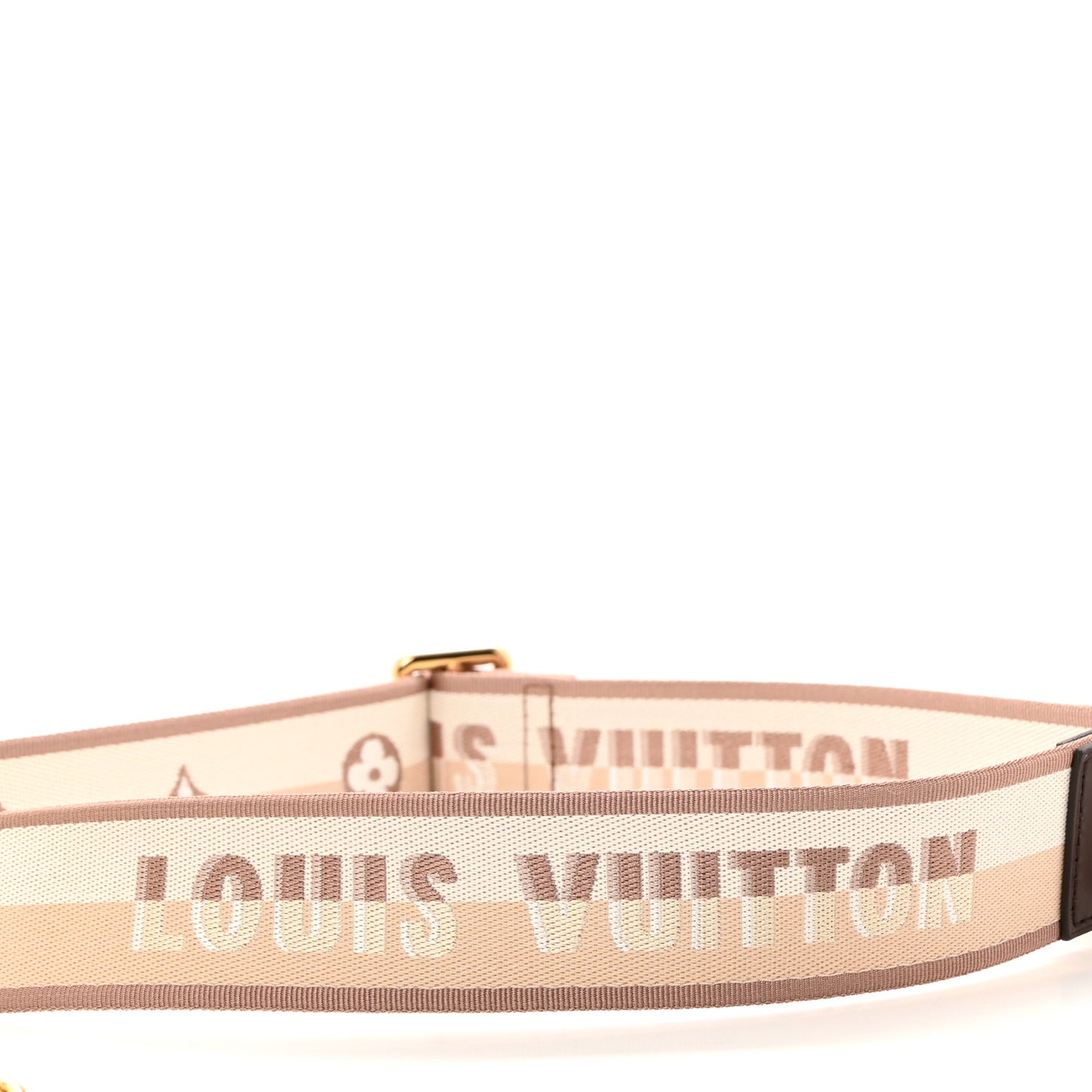 LOUIS VUITTON Jacquard Speedy Bandouliere 20 Shoulder Strap Beige Brown