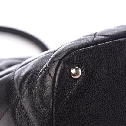 Chanel Caviar Quilted CC Timeless Soft Tote Black 11 of 19