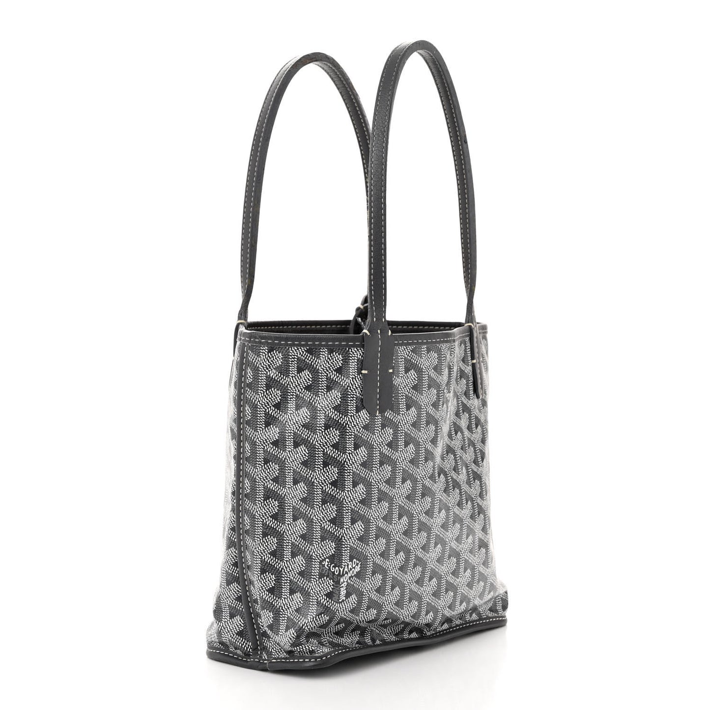 Goyardine Reversible Mini Anjou Grey