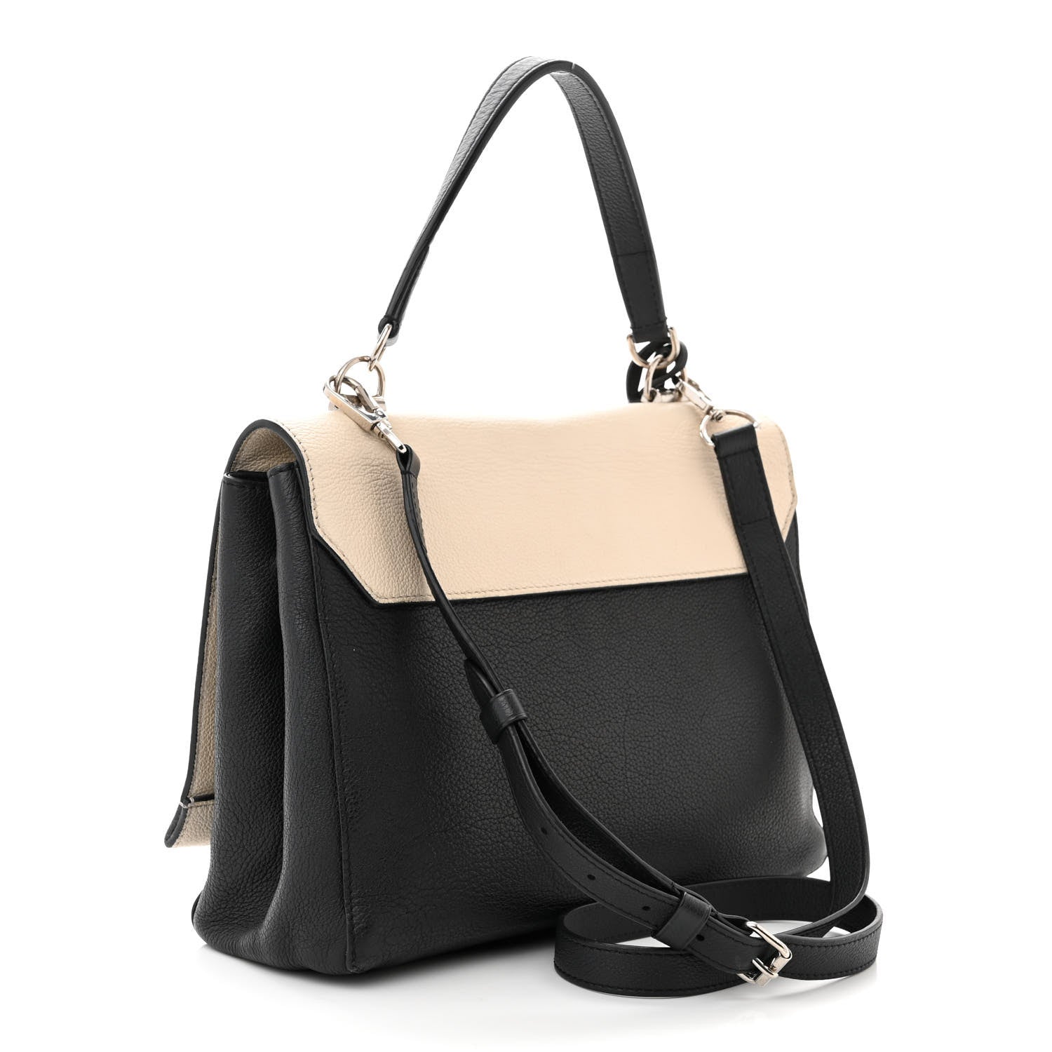 Louis Vuitton Calfskin Mechanical Flowers Lockme II Black Vanille 3 of 12