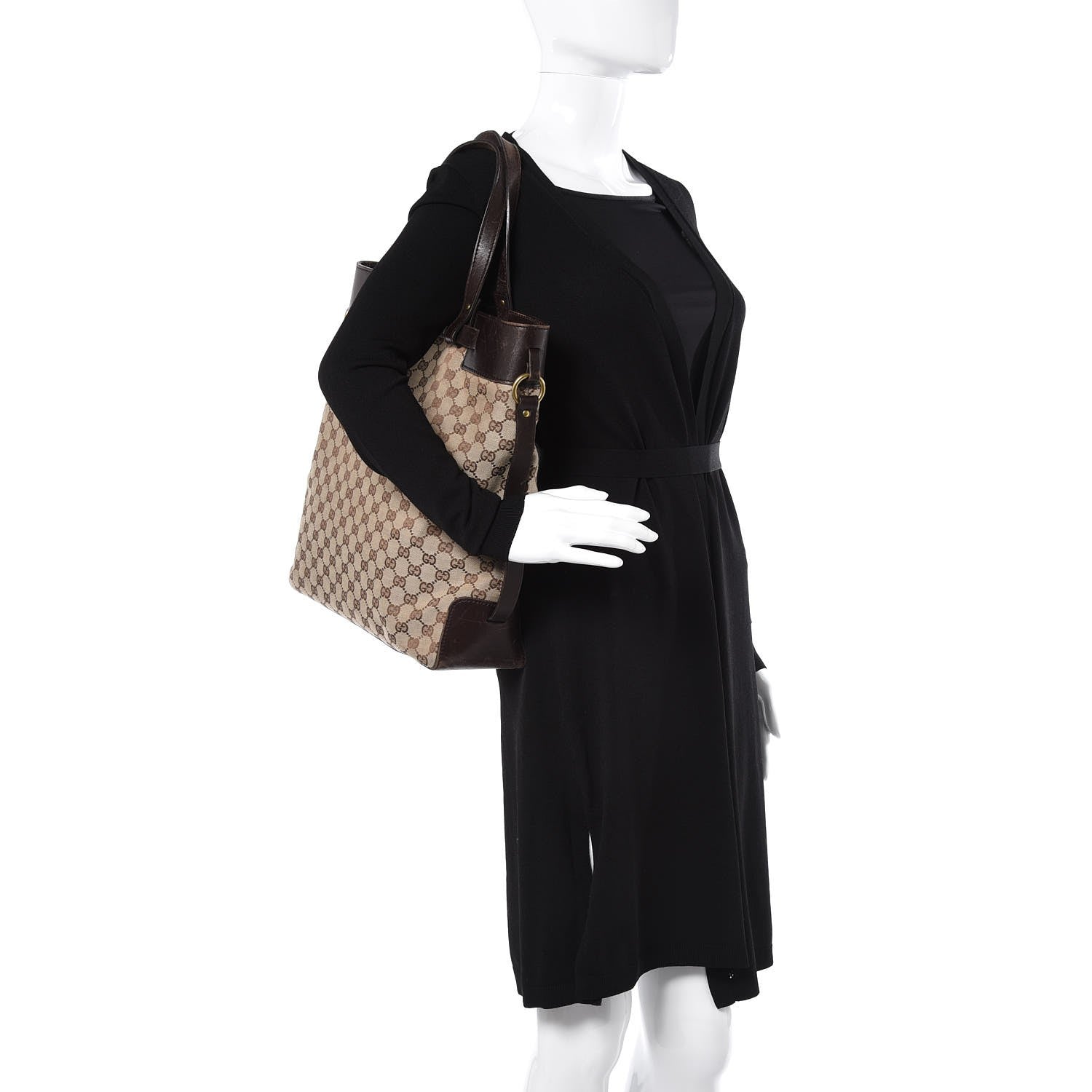 Gucci Monogram Tote Brown 2 of 21
