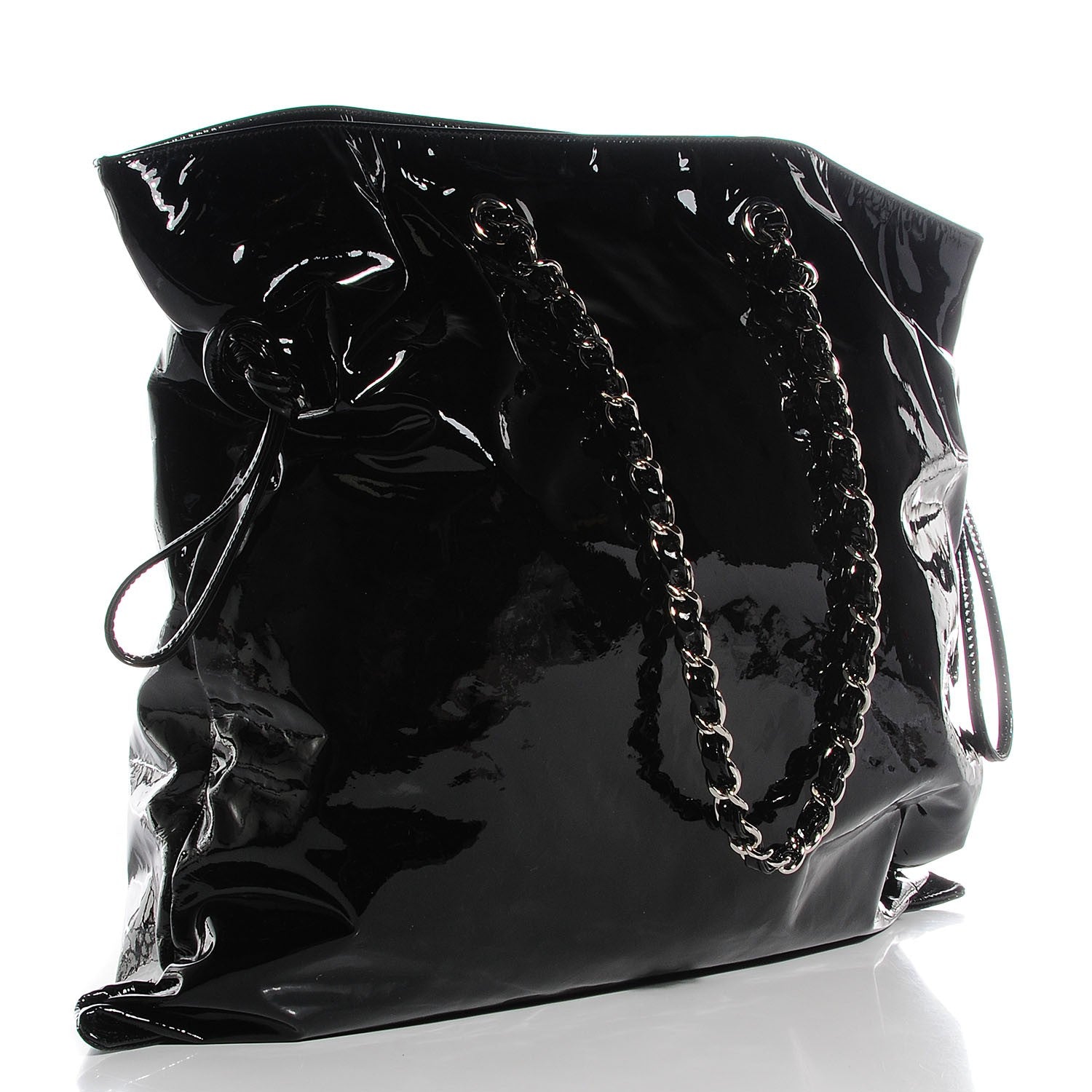 Chanel Patent Bonbons Shopper Tote Black 3 of 7