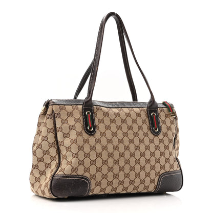 Gucci Monogram Medium Princy Tote Dark Brown 3 of 12