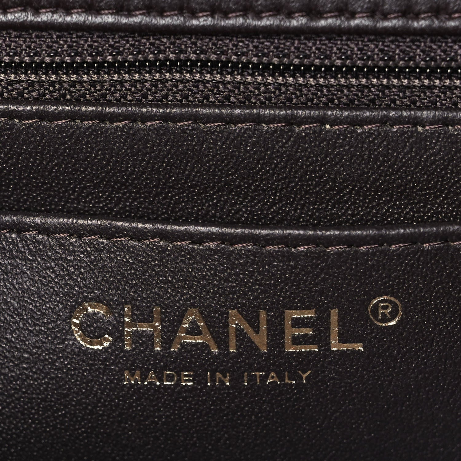 Chanel Lambskin Quilted Mini Rectangular Flap Dark Brown 5 of 8