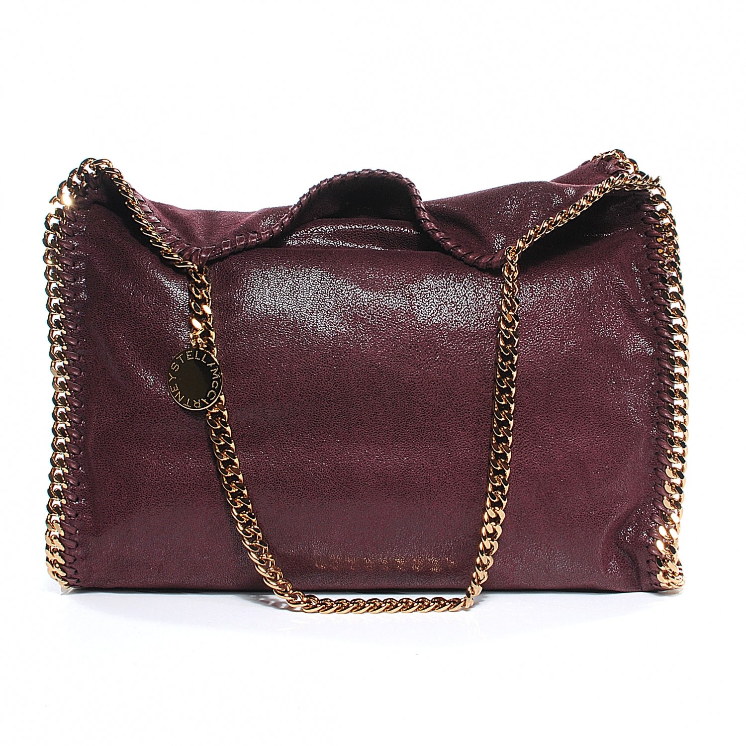 Stella McCartney Faux Leather Shaggy Deer Falabella Small Plum 1 of 7
