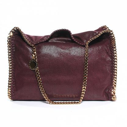 Stella McCartney Faux Leather Shaggy Deer Falabella Small Plum 1 of 7