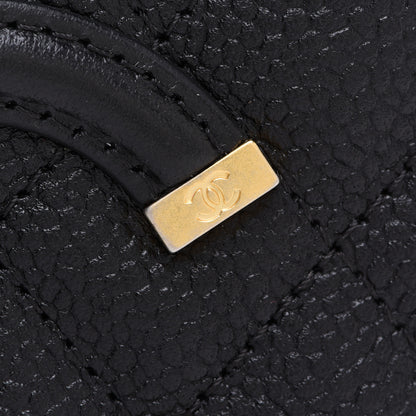 Chanel Caviar Quilted CC Filigree Vanity Clutch With Chain Black 8 of 10