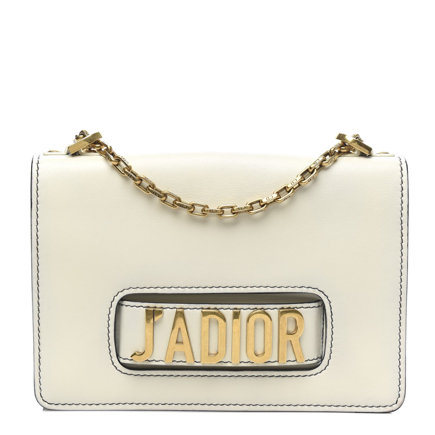 Christian Dior Calfskin J'Adior Chain Flap Bag Off White 1 of 11