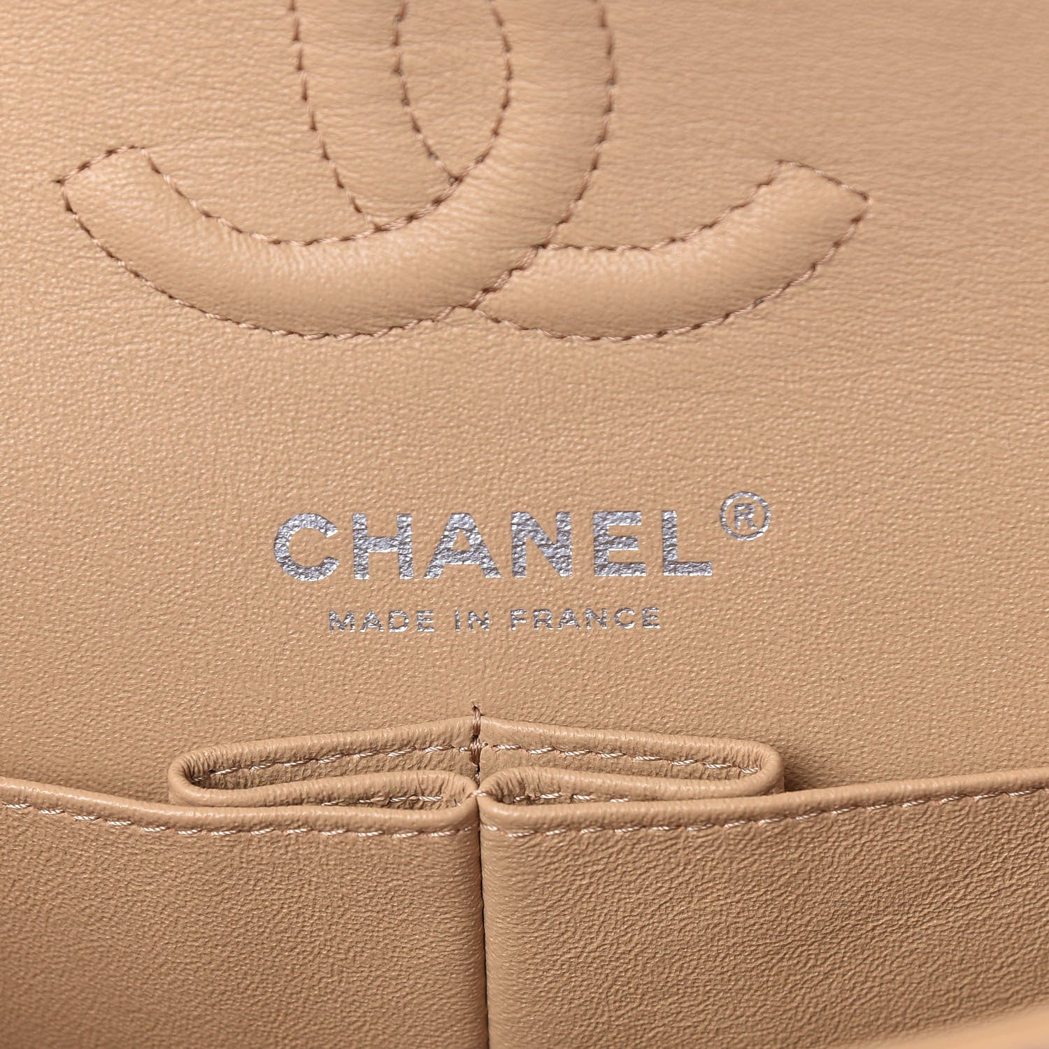 Chanel Lambskin Quilted Small Double Flap Beige 6 of 12