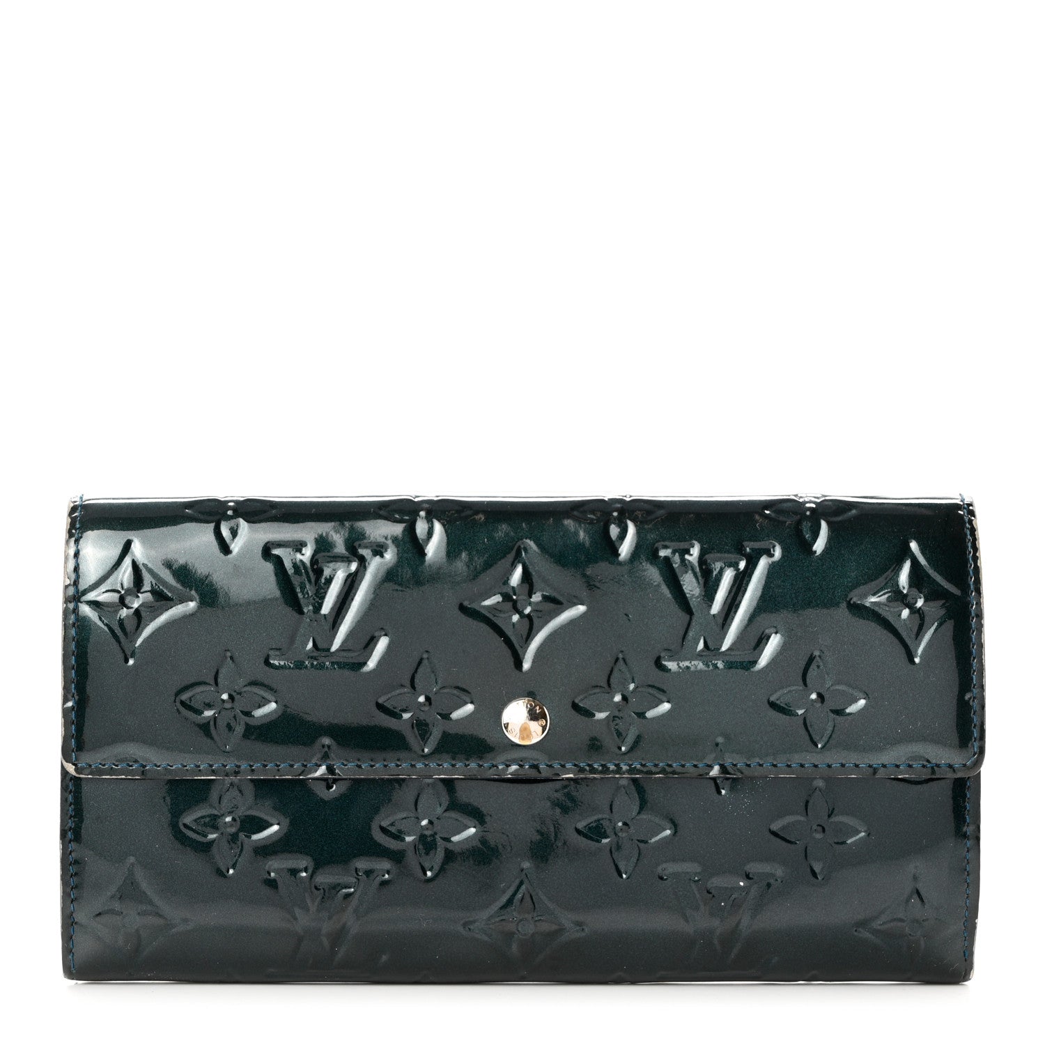 Louis Vuitton Vernis Sarah Wallet Blue Nuit 1 of 10