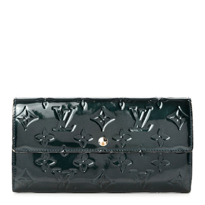 Louis Vuitton Vernis Sarah Wallet Blue Nuit 1 of 10