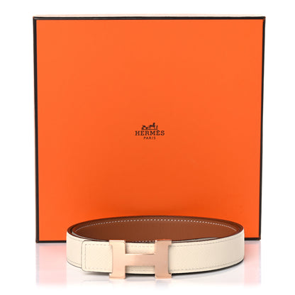 Hermes Swift Epsom 32mm Constance H Belt 85 Gold Craie 6 of 6